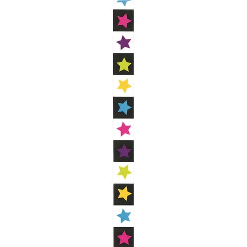 Offray Berwick Block Star Ribbon-Black