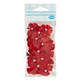 thumbnail image 1 of Offray Embellishment, Red 5/8 inch 2 Loop Bow with Pearl Accessory, 40 Count, 1 Package, Value Pack, 1 of 8