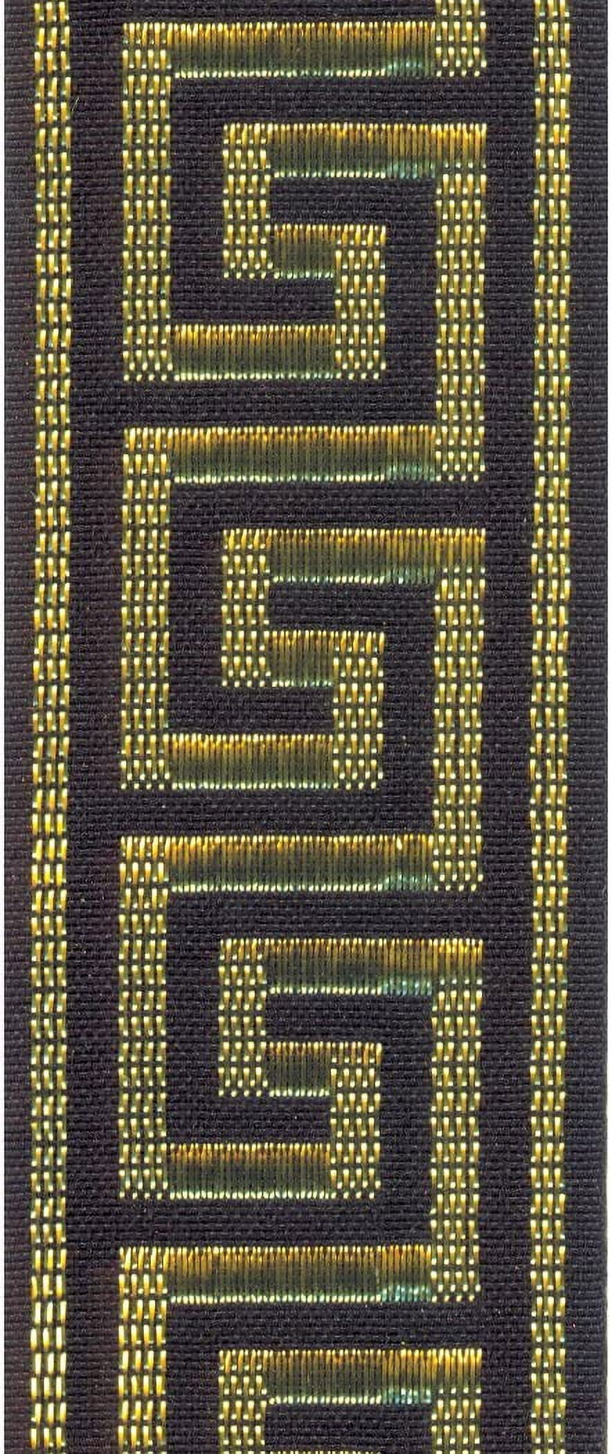 Offray Greek Key Craft Ribbon, 7/8-Inch Wide by 10-Yard Spool, Black ...