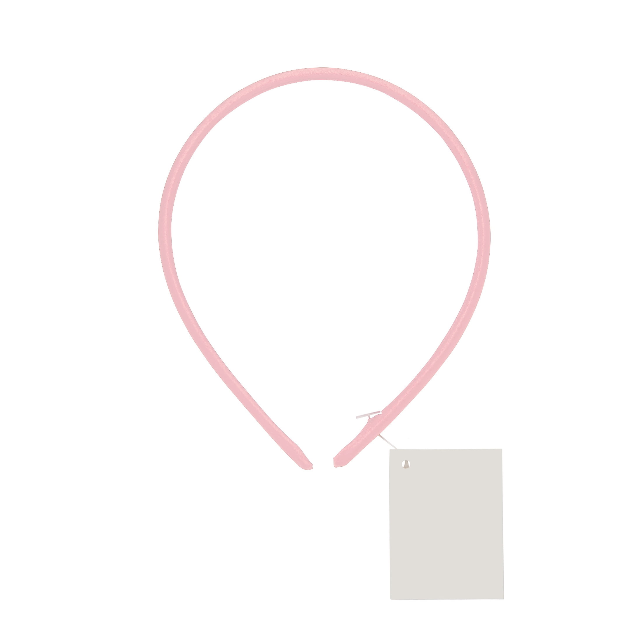 Offray Light Pink Satin Headband perfect hair crafting accessory for embellishing and decorating, 1 Each