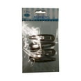 thumbnail image 1 of Offray Metal Silver Round Clip Accessory, 4 Piece, 1 of 1