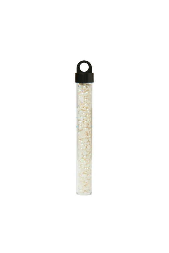 Multi Faceted Off-white Plastic Loose Gemstone, 4 mm