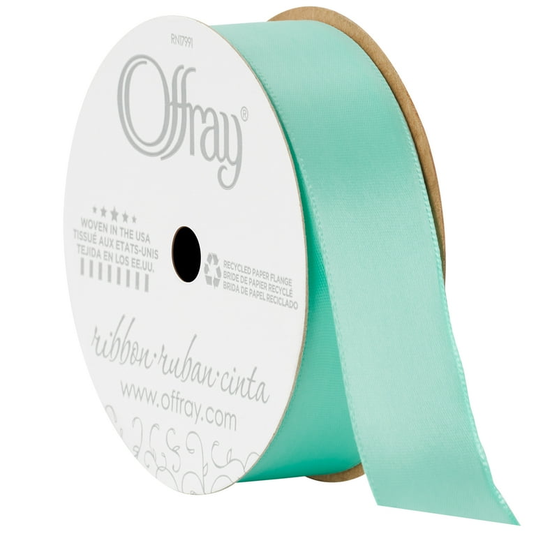 Aqua blue cheap satin ribbon