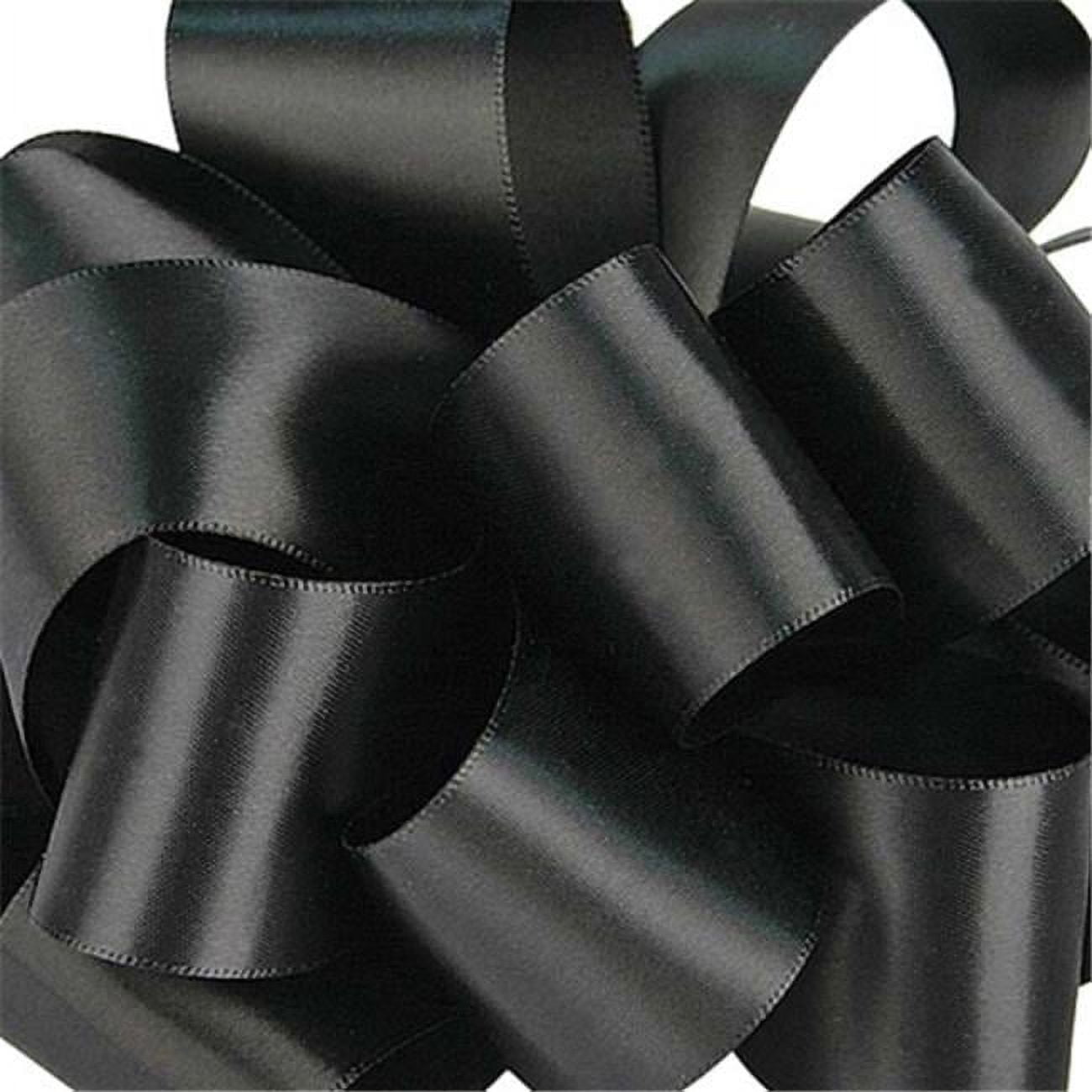 Black Silk Satin Ribbon