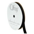 thumbnail image 1 of Offray Ribbon, Black 3/8 inch Grosgrain Polyester Ribbon, 18 feet, 1 of 9