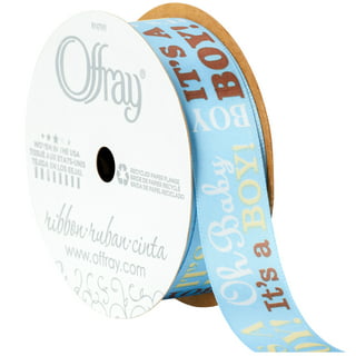 Offray Ribbon, White 1/4 inch Double Faced Satin Polyester Ribbon, 10 yards  