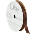 thumbnail image 1 of Offray Ribbon Brown Polyester Ribbon, 3.25" x 0.37", 1 of 8