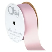 Offray Ribbon, Carnation Pink 1 1/2 inch Grosgrain Polyester Ribbon, 12 feet