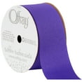 thumbnail image 1 of Offray Ribbon, Delphinium Purple 1 1/2 inch Grosgrain Polyester Ribbon, 12 feet, 1 of 7