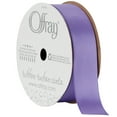 thumbnail image 1 of Offray Ribbon, Delphinium Purple 7/8 inch Single Face Satin Polyester Ribbon, 18 feet, 1 of 8