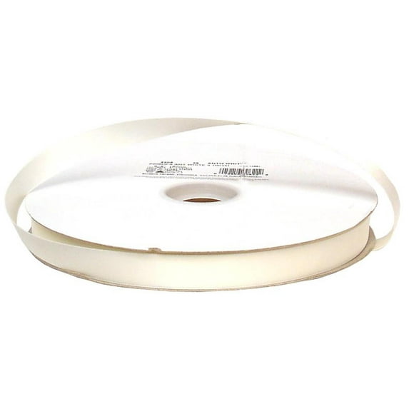 Offray Ribbon Doubleface Satin 5/8" Antique White