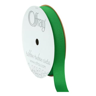 Offray Ribbon, Chartreuse Green 1 1/2 inch Double Face Satin Polyester  Ribbon, 12 feet 