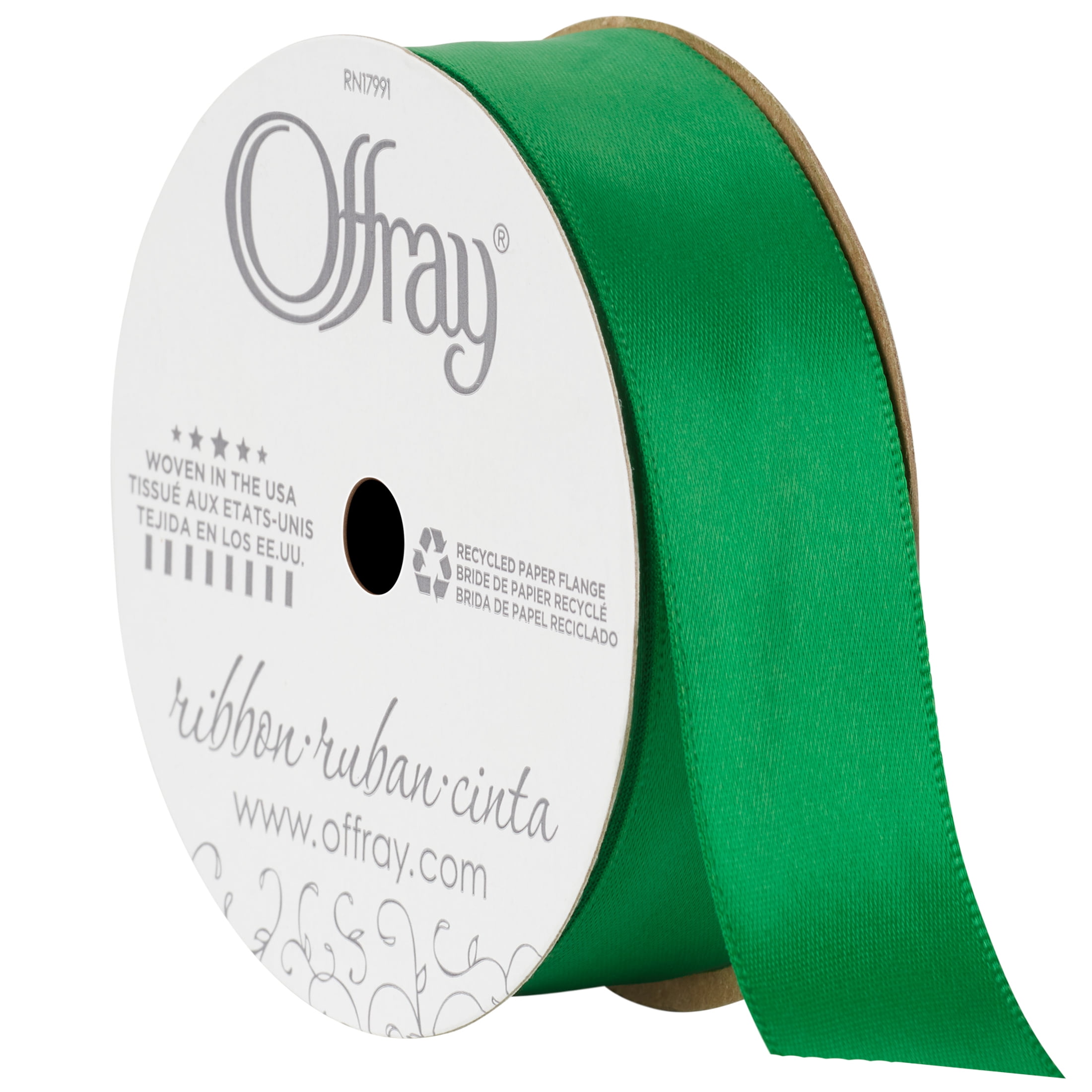 Exclusive USA | American Made 250 Emerald Green Satin Awareness Ribbons -  Bag of 250 Fabric Ribbons with Safety Pins