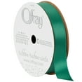 thumbnail image 1 of Offray Ribbon, Forest Green 5/8 inch Single Face Satin Polyester Ribbon, 18 feet, 1 of 9
