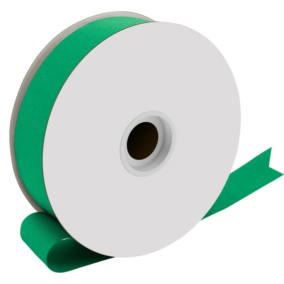 Offray Ribbon, Green 1 1/2 Inch Grosgrain Ribbon for Crafting, Sewing, Gift Wrapping, Decorating, 50 Yards, 1 Each