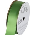 thumbnail image 1 of Offray Ribbon Green Polyester Ribbon, 3.3" x 0.87", 1 of 2