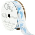 thumbnail image 1 of Offray Ribbon, Its A Boy Light Blue 7/8 inch Ribbon, 9 feet, 1 of 7