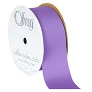 Offray Ribbon, Lt Orchid Purple 7/8 inch Grosgrain Polyester Ribbon, 18 feet