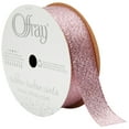 thumbnail image 1 of Offray Ribbon, Light Pink 7/8 inch Galena Metallic Ribbon for Wedding, Crafts, and Gifting, 9 feet, 1 Each, 1 of 11