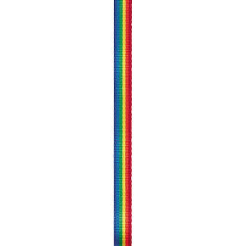 Offray Ribbon, Multi 5/8 inch Rainbow Stripe Grosgrain, 9 feet 