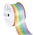 thumbnail image 1 of Offray Ribbon, Multi-Color 1 1/2 inch Rainbow Satin Ribbon for Sewing, Crafts, and Gifting, 9 feet, 1 Each, 1 of 7