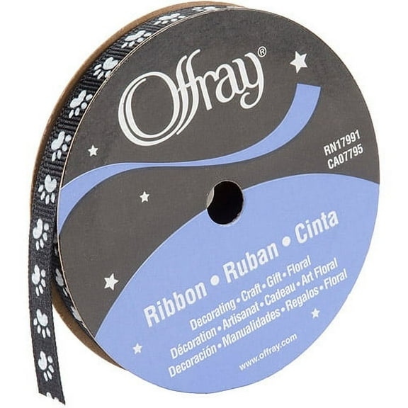 Offray Ribbon, Natural 1 1/2 inch Linen-Look Ribbon, 9 feet