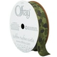 thumbnail image 1 of Offray Ribbon, Olive Green 5/8 inch Camouflage Grosgrain Ribbon, 9 feet, 1 of 7