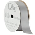 thumbnail image 1 of Offray Ribbon, Opal Gray 7/8 inch Single Face Satin Polyester Ribbon, 18 feet, 1 of 7