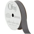 thumbnail image 1 of Offray Ribbon, Pewter Grey 5/8 inch Grosgrain Polyester Ribbon, 18 feet, 1 of 9