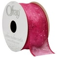 thumbnail image 1 of Offray Ribbon, Pink 1 1/2 inch Wired Grosgrain Ribbon, 9 feet, 1 of 9