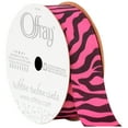 thumbnail image 1 of Offray Ribbon, Pink 7/8 inch Animal Grosgrain, 9 feet, 1 of 6