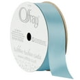 thumbnail image 1 of Offray Ribbon, Powder Blue 7/8 inch Single Face Satin Polyester Ribbon, 18 feet, 1 of 8