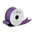 thumbnail image 1 of Offray Ribbon, Purple 1 1/2 inch Grosgrain Glitter Polyester Ribbon, 9 feet, 1 of 4