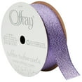 thumbnail image 1 of Offray Ribbon, Purple 7/8 inch Galena Metallic Ribbon, 9 feet, 1 of 10