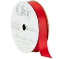 thumbnail image 1 of Offray Ribbon, Red 5/8 inch Single Face Satin Polyester Ribbon for Sewing, Crafts, and Gifting, 18 feet, 1 Each, 1 of 10