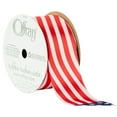 thumbnail image 1 of Offray Ribbon, Red White Blue 1 1/2 inch American Flag Satin Ribbon for Sewing, Crafts, and Gifting, 9 feet, 1 Each, 1 of 8