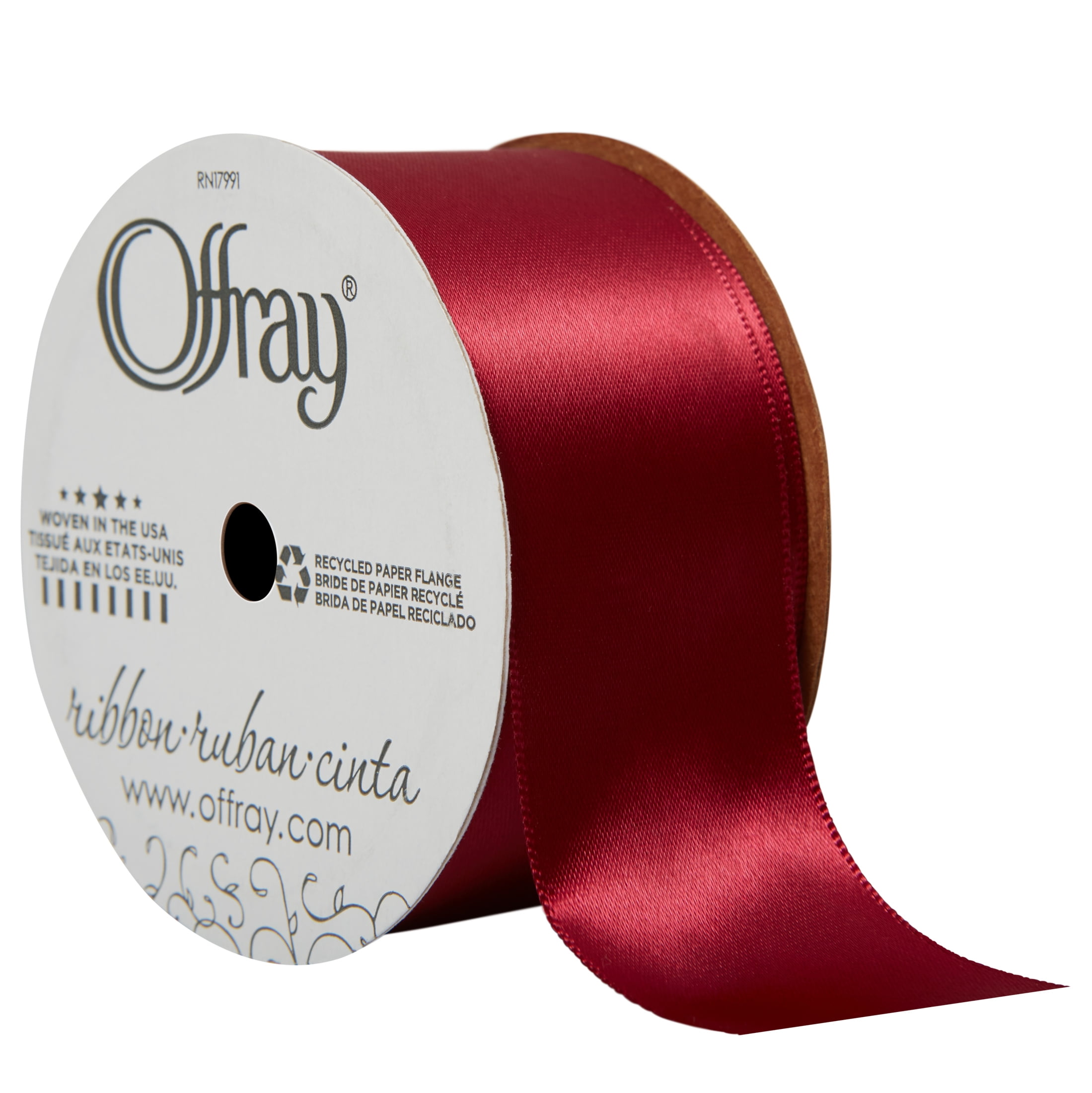 25yards Wine Red Satin Ribbons Single Face Grosgrain Ribbon Gift Wrapping  Suppli