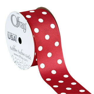 Offray Ribbon, Red 1 1/2 inch Stars Satin Ribbon for Sewing, Crafts, and  Gifting, 9 feet, 1 Each