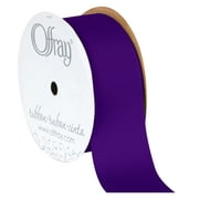 Offray Ribbon, Regal Purple 1 1/2 inch Grosgrain Polyester Ribbon, 12 feet