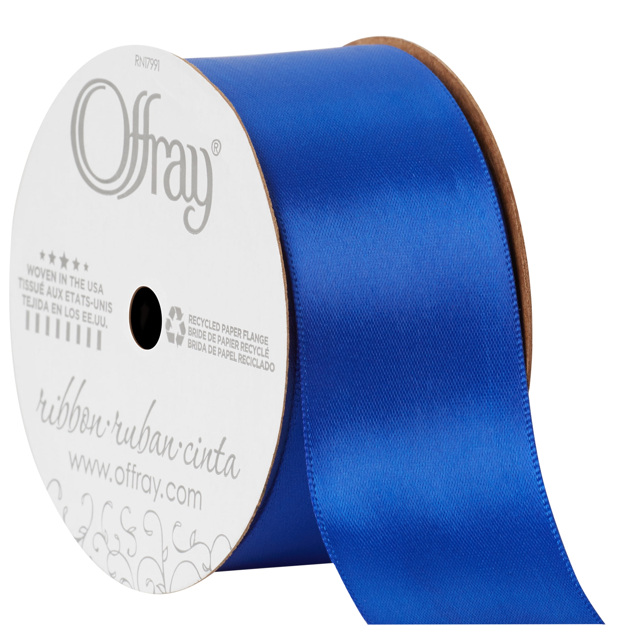1 Royal Blue Taffeta, Farrislk ribbon, 1 inch Blue Ribbon