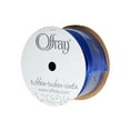 thumbnail image 1 of Offray Ribbon, Royal Blue 1 1/2 inch Wired Edge Woven Ribbon for Crafts, Gifting, and Wedding, 9 feet, 1 Each, 1 of 5