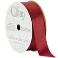 thumbnail image 1 of Offray Ribbon Red Polyester Ribbon, 3.19" x 1.11", 1 of 10