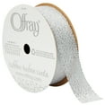 thumbnail image 1 of Offray Ribbon, Silver 7/8 inch Galena Ribbon,, 9 feet, 1 of 9