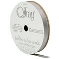 thumbnail image 1 of Offray Ribbon Silver Polyester Ribbon, 3.0" x 3.0", 1 of 7