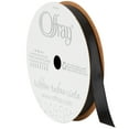 thumbnail image 1 of Offray Ribbon, Single Face Satin Ribbon, Black, 3/8" x 18 feet, Polyester Ribbon, 1 Each, 1 of 8