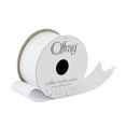 thumbnail image 1 of Offray Ribbon, White 1 1/2 inch Grosgrain Glitter Polyester Ribbon, 9 feet, 1 of 6