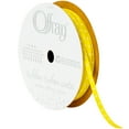 thumbnail image 1 of Offray Ribbon, Yellow 1/8 inch Dot Satin Ribbon, 15 feet, 1 of 12