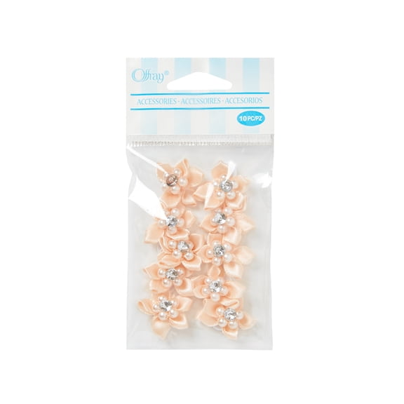 Offray Teen and Adult French Hair Barrette, Nude