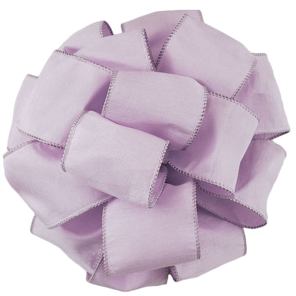 Offray Wired Edge Anisha Craft Ribbon, 2-1/2-Inch Wide by 10-Yard Spool, Lilac