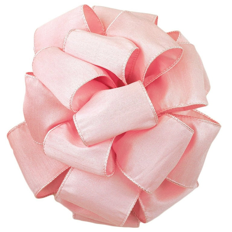【WOOHWA】ULLIAN RIBBON SK Offray Wired Edge Anisha Craft Ribbon, 4-Inch Wide by 10